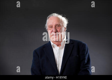 Frederick Forsyth, the English author, former journalist and spy, at the Edinburgh International Book Festival. Edinburgh, Scotland. 16th August 2016 Stock Photo