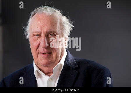 Frederick Forsyth, the English author, former journalist and spy, at the Edinburgh International Book Festival. Edinburgh, Scotland. 16th August 2016 Stock Photo