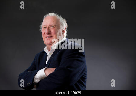 Frederick Forsyth, the English author, former journalist and spy, at the Edinburgh International Book Festival. Edinburgh, Scotland. 16th August 2016 Stock Photo