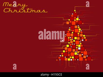 Abstract Christmas Tree Stock Vector