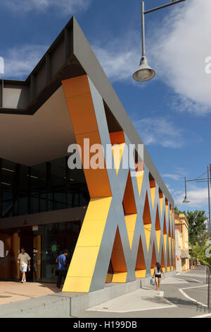 Albury Library Museum is part of the Albury Cultural Precinct with new modern architecture Albury New South Wales Australia Stock Photo