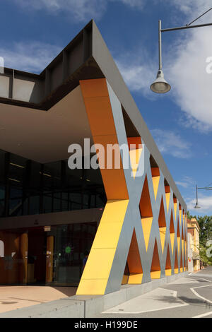 Albury Library Museum is part of the Albury Cultural Precinct with new modern architecture Albury New South Wales Australia Stock Photo