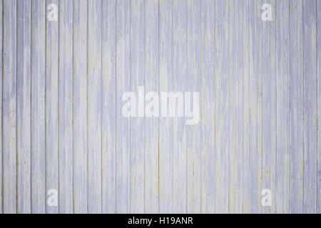 Door dirty blue metal industrial building Stock Photo