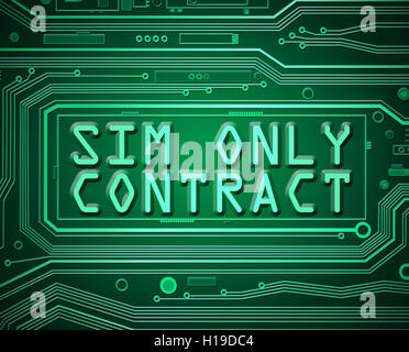 Sim only contract concept. Stock Photo