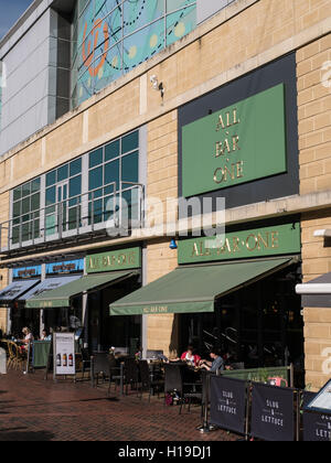 All Bar One, Restaurant, The Oracle, Reading, Berkshire, England, UK, GB. Stock Photo