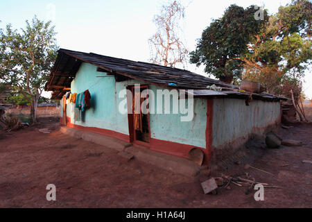 Traditional House, Dhurwa Tribe, Gonchapar, Chattisgarh, India Stock ...