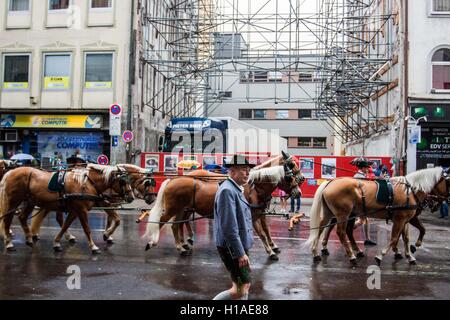 Munich, Germany. 19th Sep, 2016. Oktoberfest 2016 and it's traditional march that took a place in Munich, Germany on Sunday, September 18th, 2016 © David Tesinsky/Svobodne Forum/ZUMA Wire/Alamy Live News Stock Photo