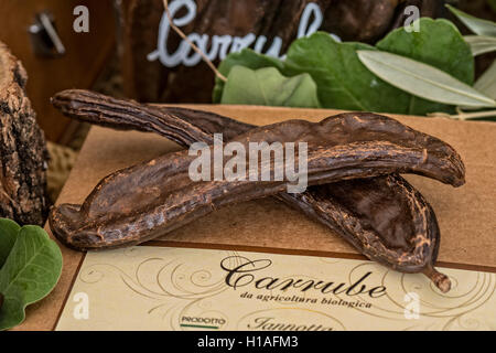 Italy Piedmont Turin 'Mother Earth -  Salone del Gusto 2016 ' - The theme of this year's edition is LOVING THE EARTH - Lazio - carob Stock Photo