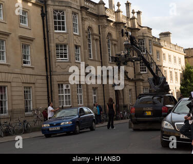 Oxford, UK. 23rd September 2016. Transformer 5 crew and cast filming in Oxford. Credit:  Pete Lusabia/Alamy Live News Stock Photo