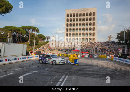 4th rally the city of Roma Capitale, Italian Rally Championship, 23-24-25 September 2016 Stock Photo