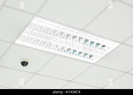 CCTV Camera Operating on floor Stock Photo