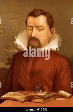 Johannes Kepler, 1571 - 1630. German mathematician, astronomer and astrologer. Stock Photo