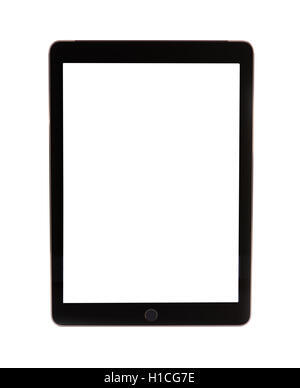 Black Business Tablet Similar To iPad Air Isolated Stock Photo