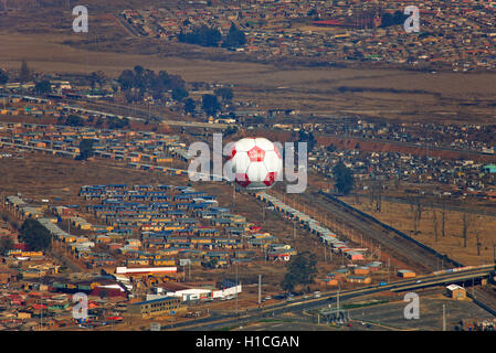 Aerial photograph of the balloon at Maponya Mall in Soweto, Johannesburg, South Africa Stock Photo