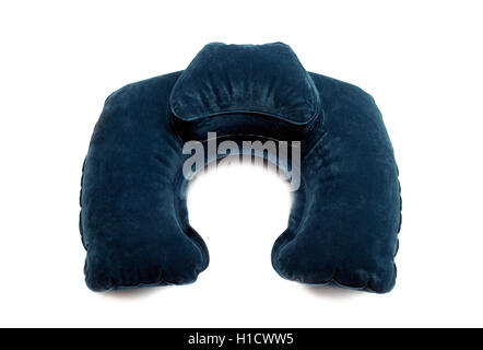 Inflatable Neck Pillow. Isolate on white background. Stock Photo