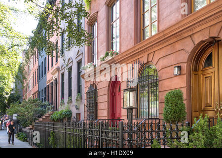 Residential neighborhood in Chelsea, NYC, USA Stock Photo