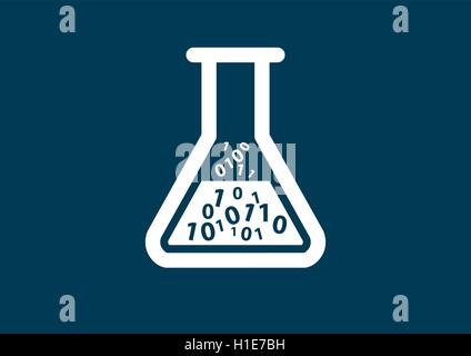 Digital healthcare and biotech symbol as vector illustration Stock Vector