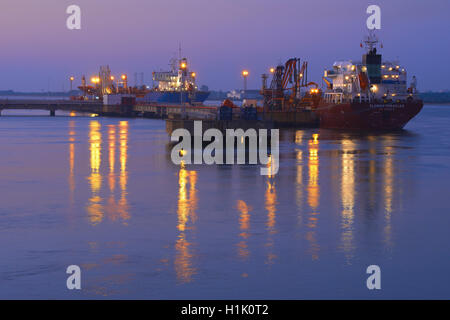 Port, Palos de la frontera, Huelva province, Andalusia, spain, Stock Photo