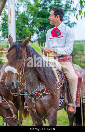 Charro Participates in the 23rd International Mariachi & Charros festival in Guadalajara Mexico Stock Photo