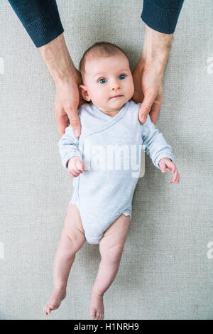3 month old baby girl. Stock Photo