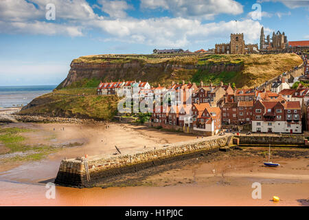 Whitby harbour, Yorkshire, N/E England. Stock Photo