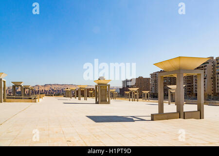 Egypt, Cairo, the National Museum of Egyptian Civilization (NMEC) , not yet inaugurated, in December 2015 : Open Air Area. Stock Photo