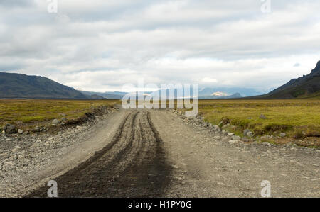 Exploring F Roads in Iceland Stock Photo