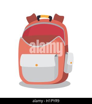 backpack school bag design Stock Vector