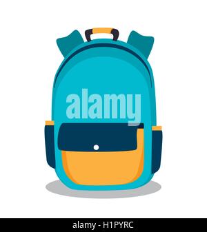 backpack school bag design Stock Vector