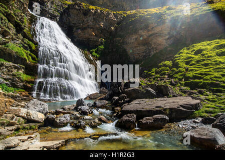 Cola de caballo in Ordesa National Park Stock Photo