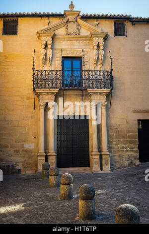 Ronda, Malaga Province, Andalusia, southern Spain.  Facade of the Palace of the Marquis of Salvatierra Stock Photo