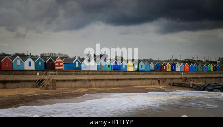 SOUTHWOLD, beach huts in SUFFOLK/UK Stock Photo