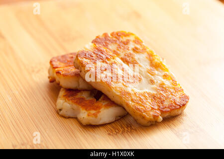 Halloumi Cheese Cooked Stock Photo