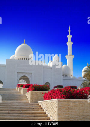 Sheikh Zayed mosque in Abu Dhabi Stock Photo