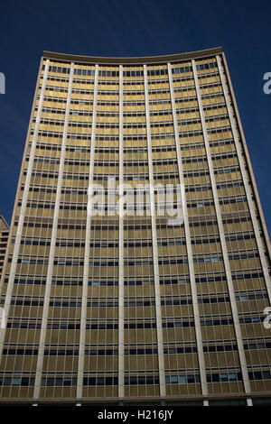 The AMP Building at 33 Alfred Street was completed in 1962 and was hailed as Australia’s first skyscraper.Sydney NSW Australia Stock Photo