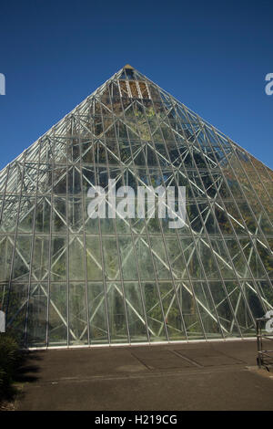 Pyramid Glass House which housed the tropical plant section Royal Botanical Gardens Sydney Australia Stock Photo