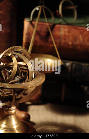 Old Brass Globe