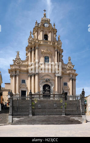 Duomo of San Giorgio, Duomo di San Giorgio, Ragusa Ibla, Province of Ragusa, Sicily, Italy Stock Photo