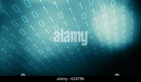Binary code big data Stock Photo