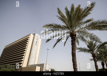 Baghdad, Iraq. 22nd Sep, 2016. The Royal Tulip hotel in the Green Zone in Baghdad, Iraq, 22 September 2016. The central government buildings, several embassies, offices of international organizations, and apartments are located in the extra secured Green Zone in the capital. Photo: MICHAEL KAPPELER/dpa/Alamy Live News Stock Photo