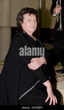 London, UK. 24th September, 2016. Carol Ann Duffy after performing at Kew Gardens Write on Festival  24th April  2016 Credit:  Prixpics/Alamy Live News Stock Photo
