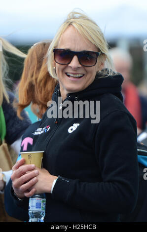 Swim Serpentine. As part of the weekend event the British Open Water Swimming Championships took place, and was to include BBC's Louise Minchin but she withdrew sick. Minchin attended to give out awards Stock Photo