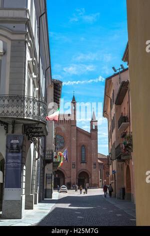 Old town of Alba, Italy Stock Photo