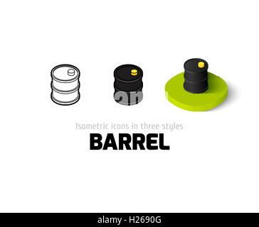 Barrel icon in different style Stock Vector