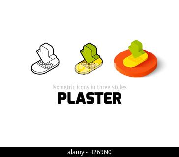 Plaster icon in different style Stock Vector