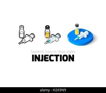 Injection icon in different style Stock Vector