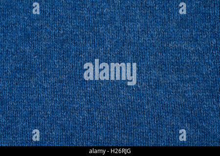 Part of blue knitted sweater as a seamless background Stock Photo