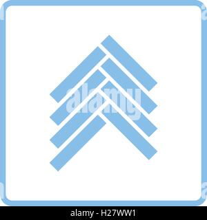 Parquet icon. Blue frame design. Vector illustration. Stock Vector