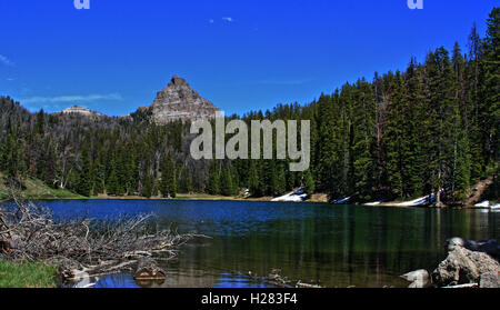 Wind River Lake on Togwotee Pass in Wyoming United States Stock Photo
