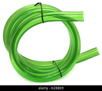 Green Tubing isolated over white background Stock Photo - Alamy